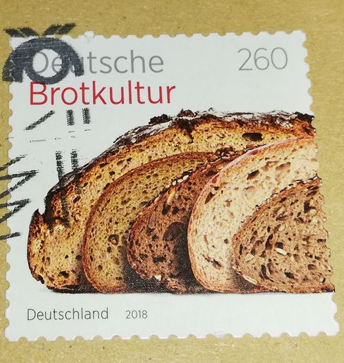 Brot, bread, パン, German bread, ドイツのパン, deutsches Brot, Brotkultur, bread culture, Brotsorten, types of bread, Briefmarke, stamp, 切手